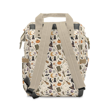 Halloween Witch Pattern Diaper Backpack