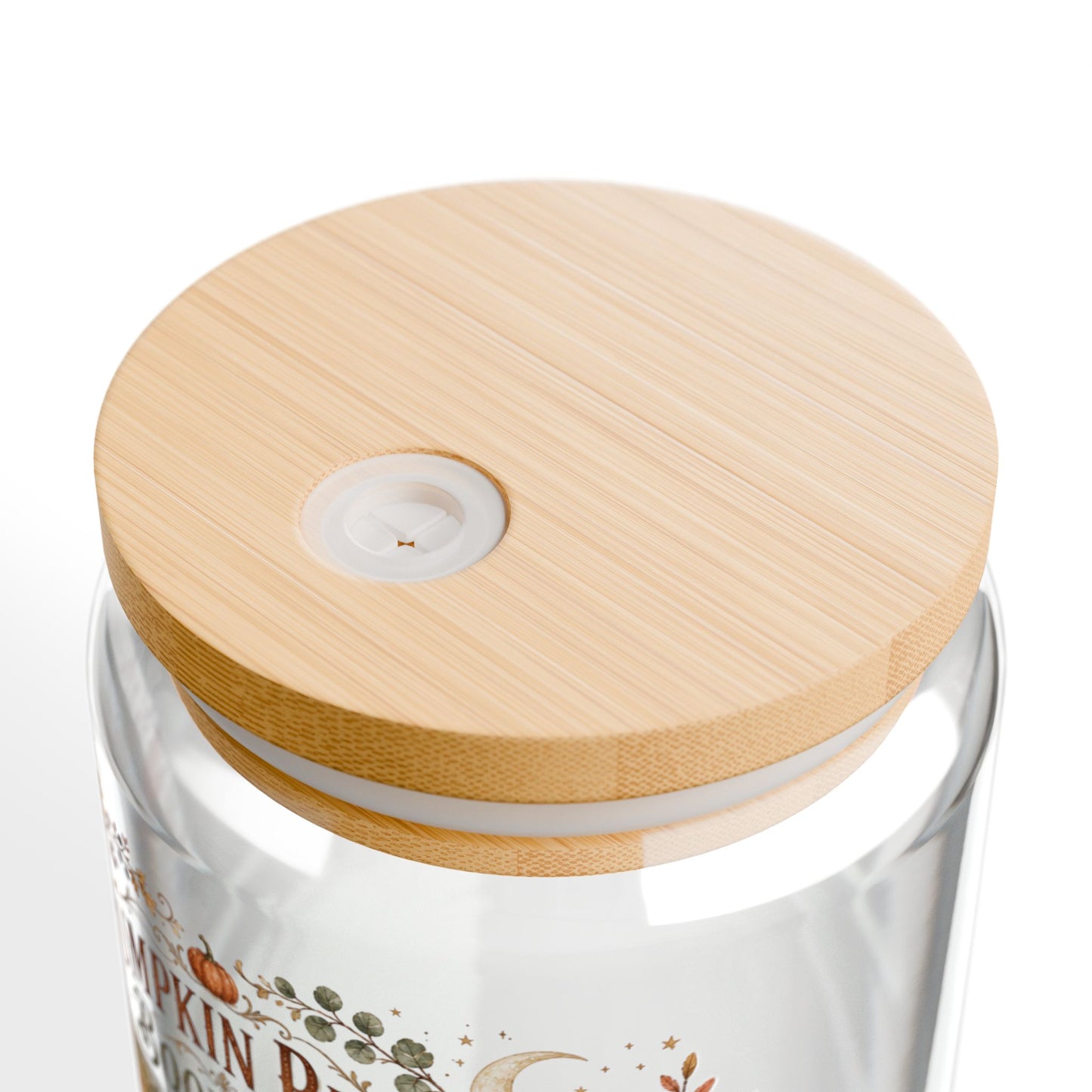 Pumpkin Patch Book Club 16oz Sipper Glass — Autumn Pumpkin Fall Drink Tumbler with Bamboo Lid & Straw