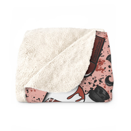 Crimson Romance Sherpa Blanket