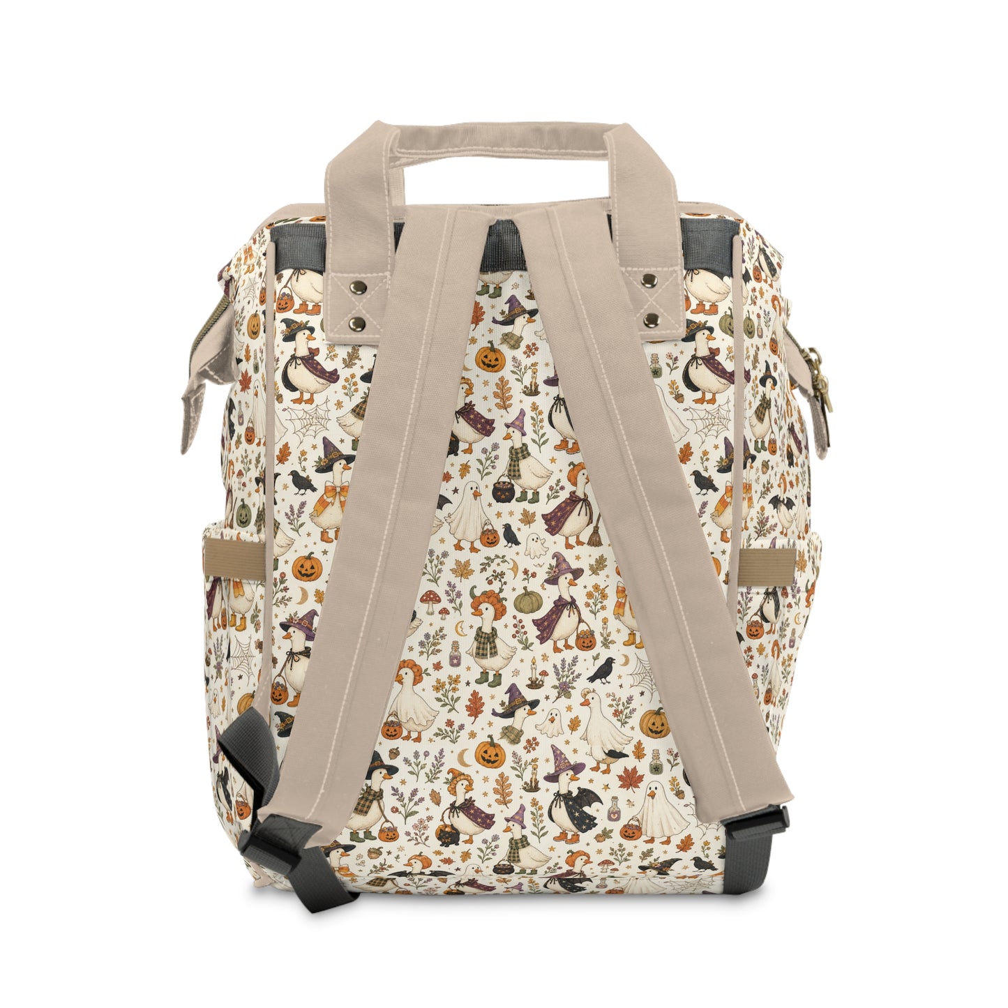 Halloween Pattern Diaper Backpack — Cute Spooky Multifunctional Baby Bag