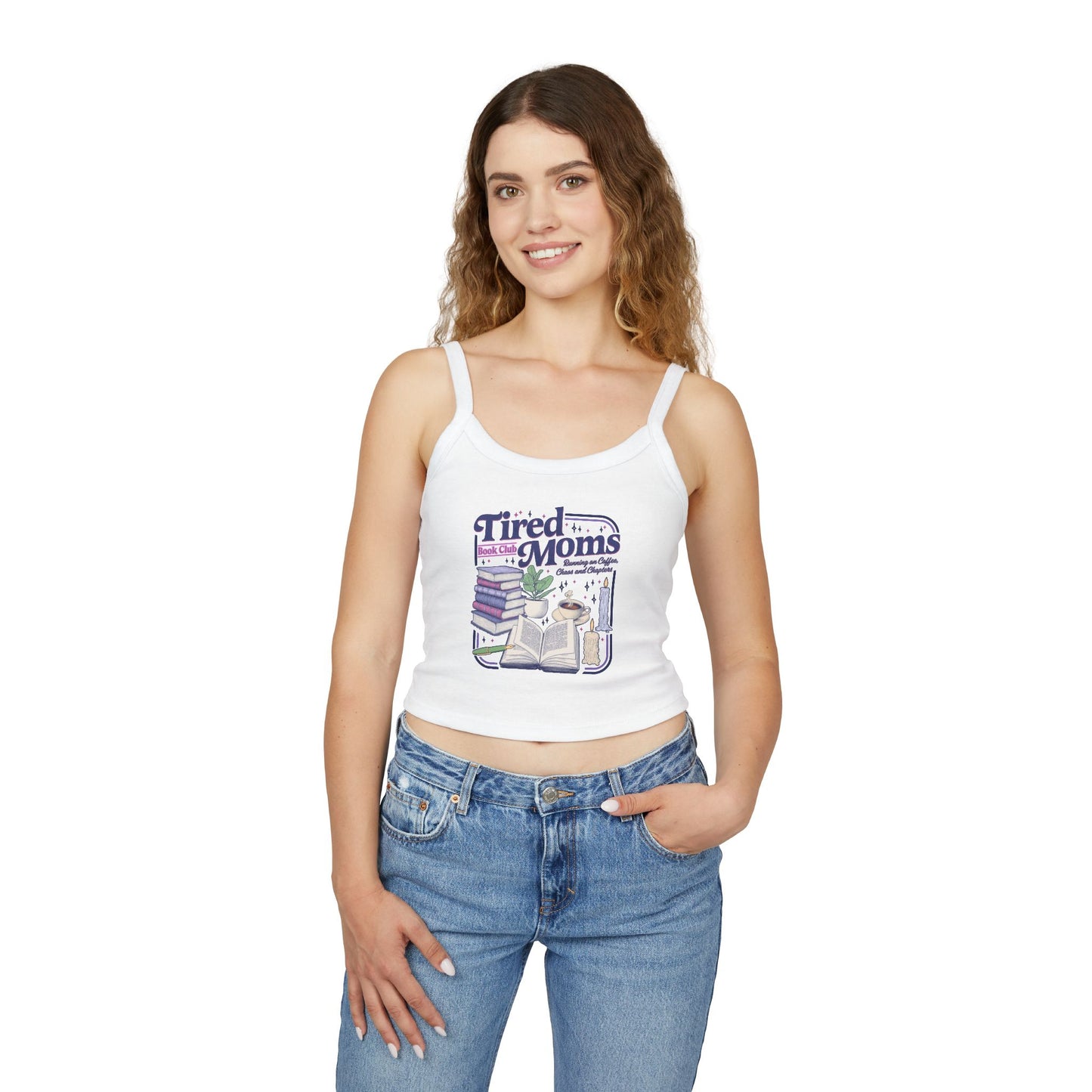 Tired Moms Book Club Tank