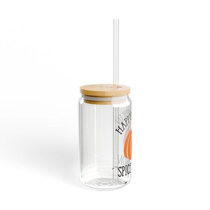 Pumpkin Spice Season Sipper Glass