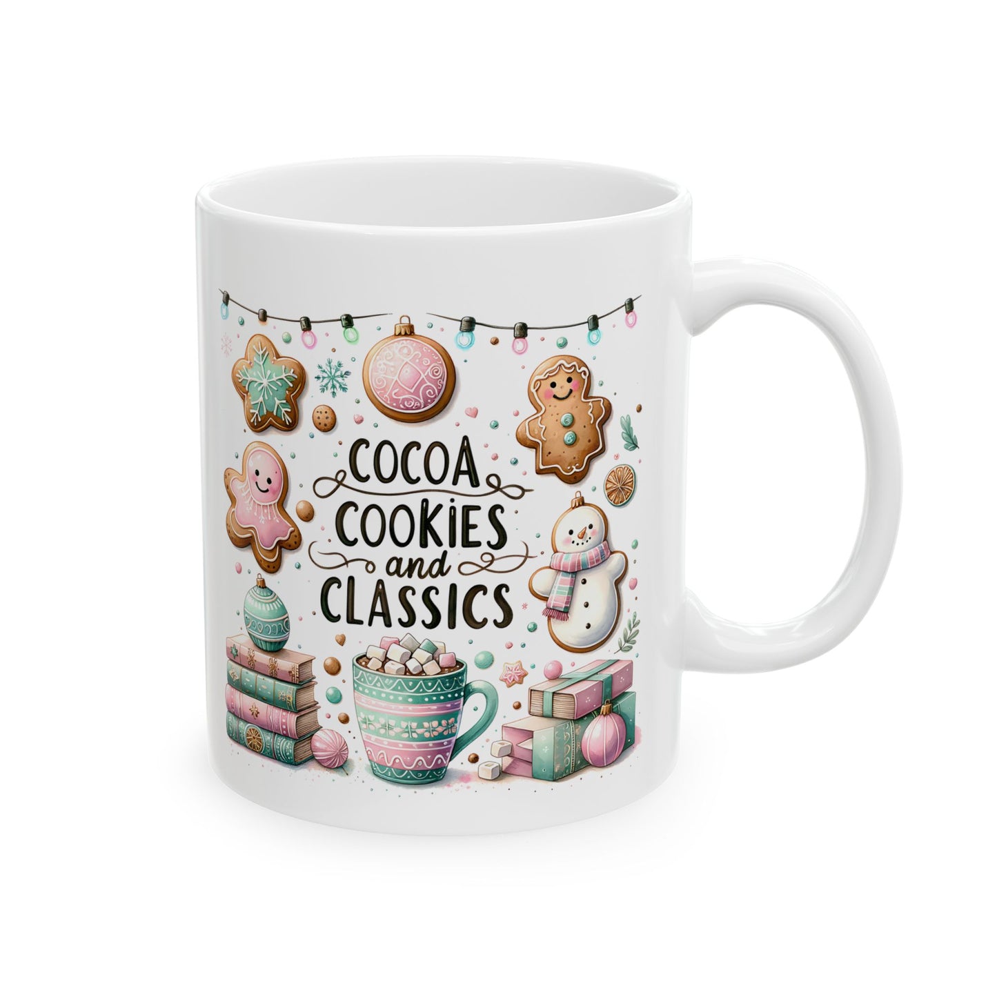 Cocoa, Cookies, & Classics Mug