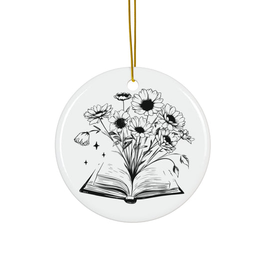 Book & Blooms Ornament