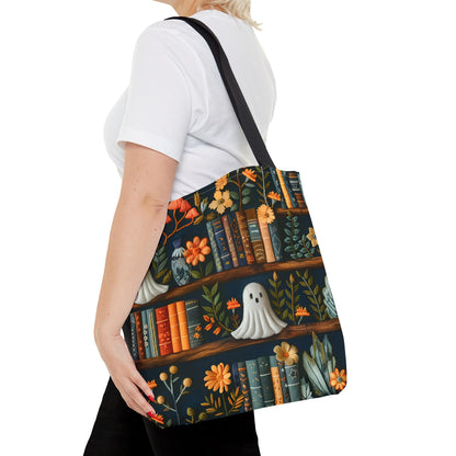 Haunted Library Tote Bag