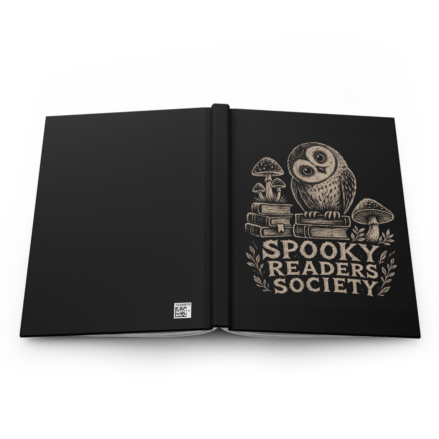 Hardcover Journal — Spooky Readers Society Owl Notebook