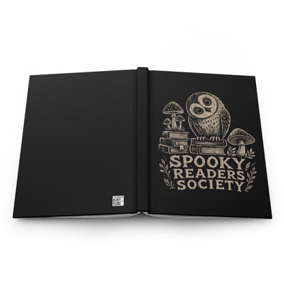 Hardcover Journal — Spooky Readers Society Owl Notebook