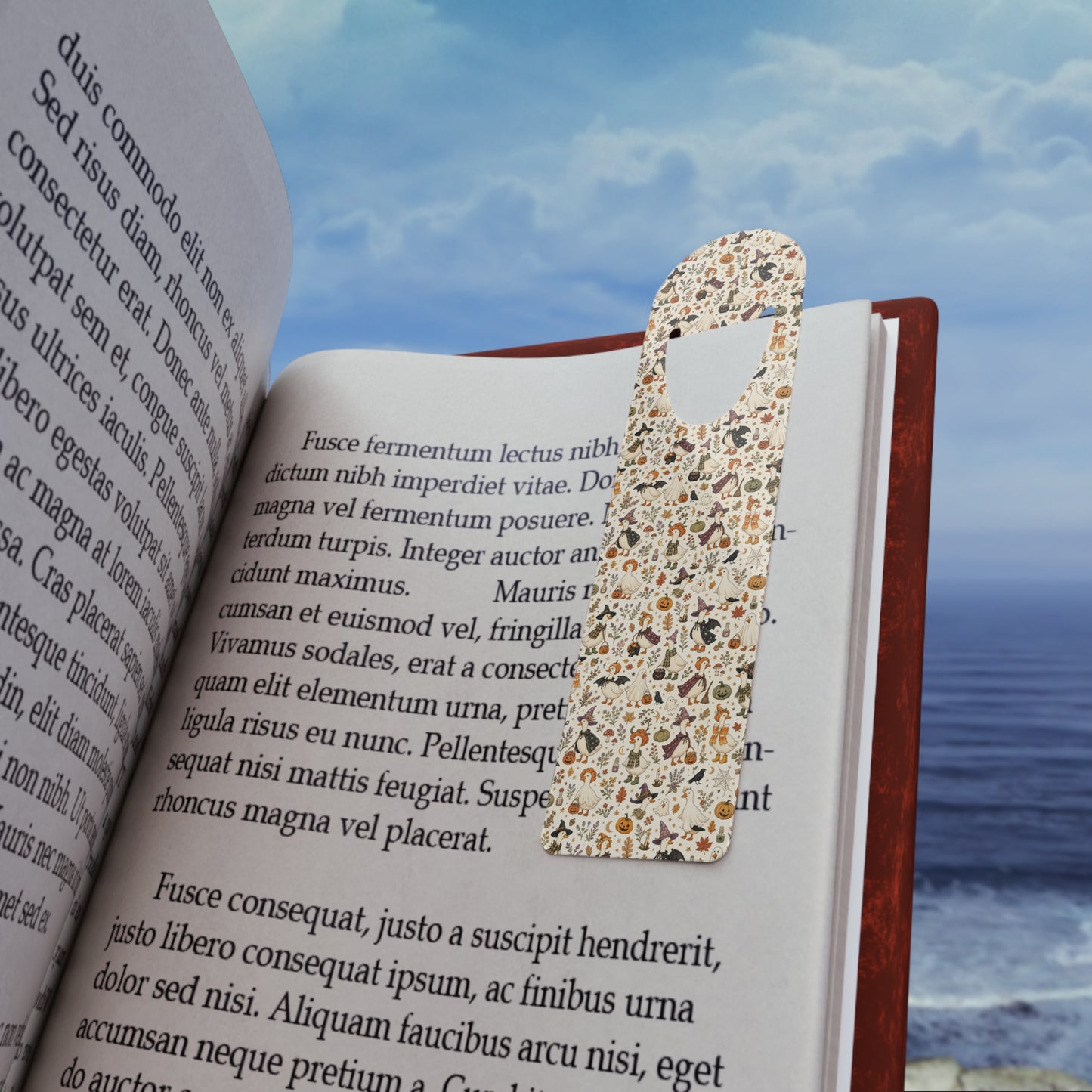 Autumn Goose Metal Bookmark