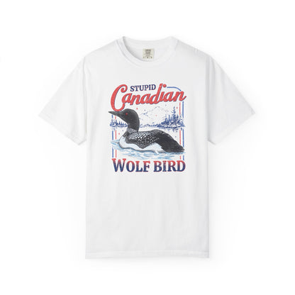 Stupid Canadian Wolf Bird Tee