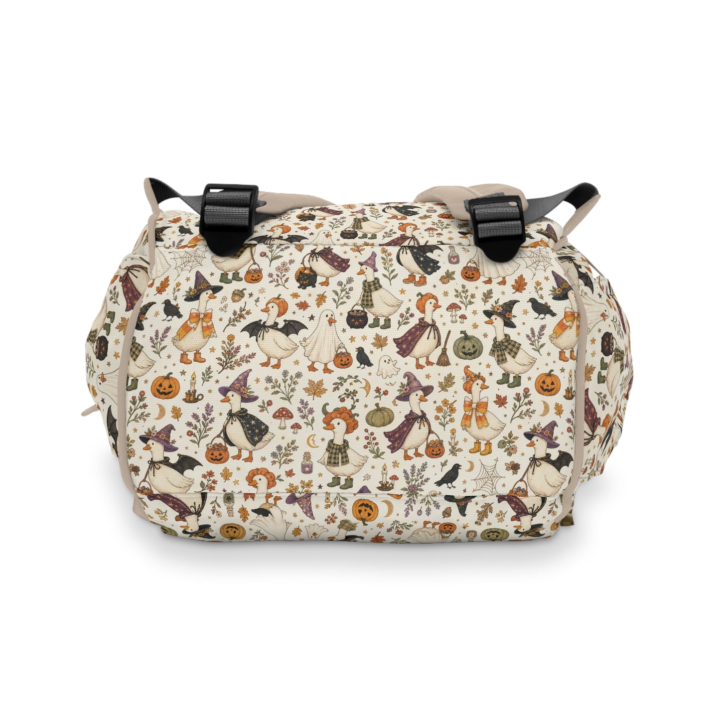 Halloween Pattern Diaper Backpack — Cute Spooky Multifunctional Baby Bag