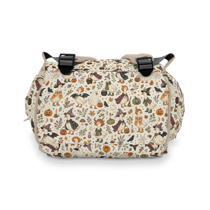 Halloween Pattern Diaper Backpack — Cute Spooky Multifunctional Baby Bag