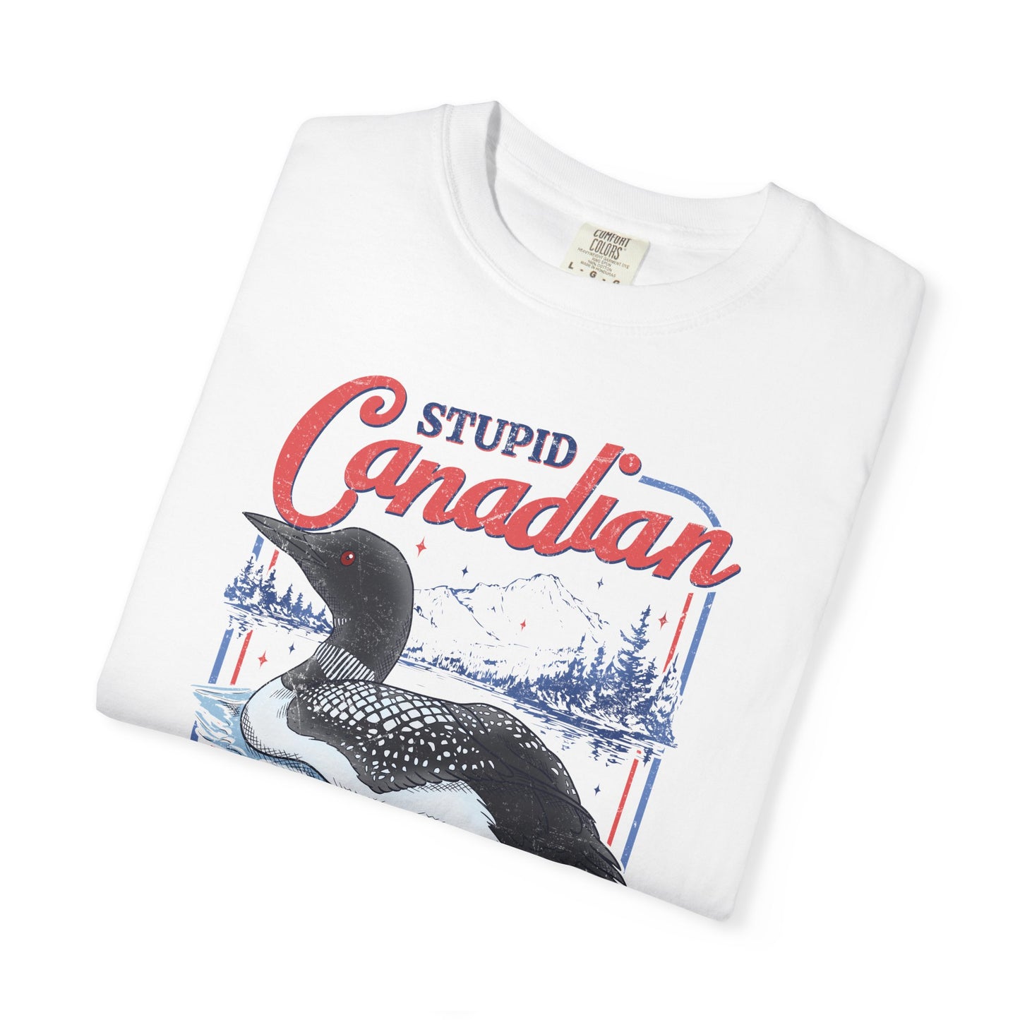 Stupid Canadian Wolf Bird Tee