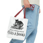 Cats & Books Tote Bag