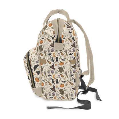 Halloween Witch Pattern Diaper Backpack