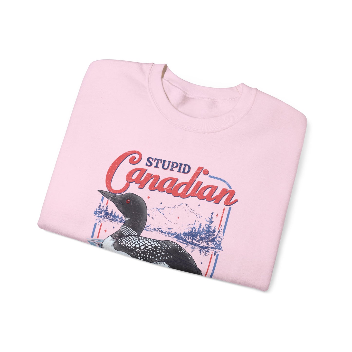 Stupid Canadian Wolf Bird Sweatshirt
