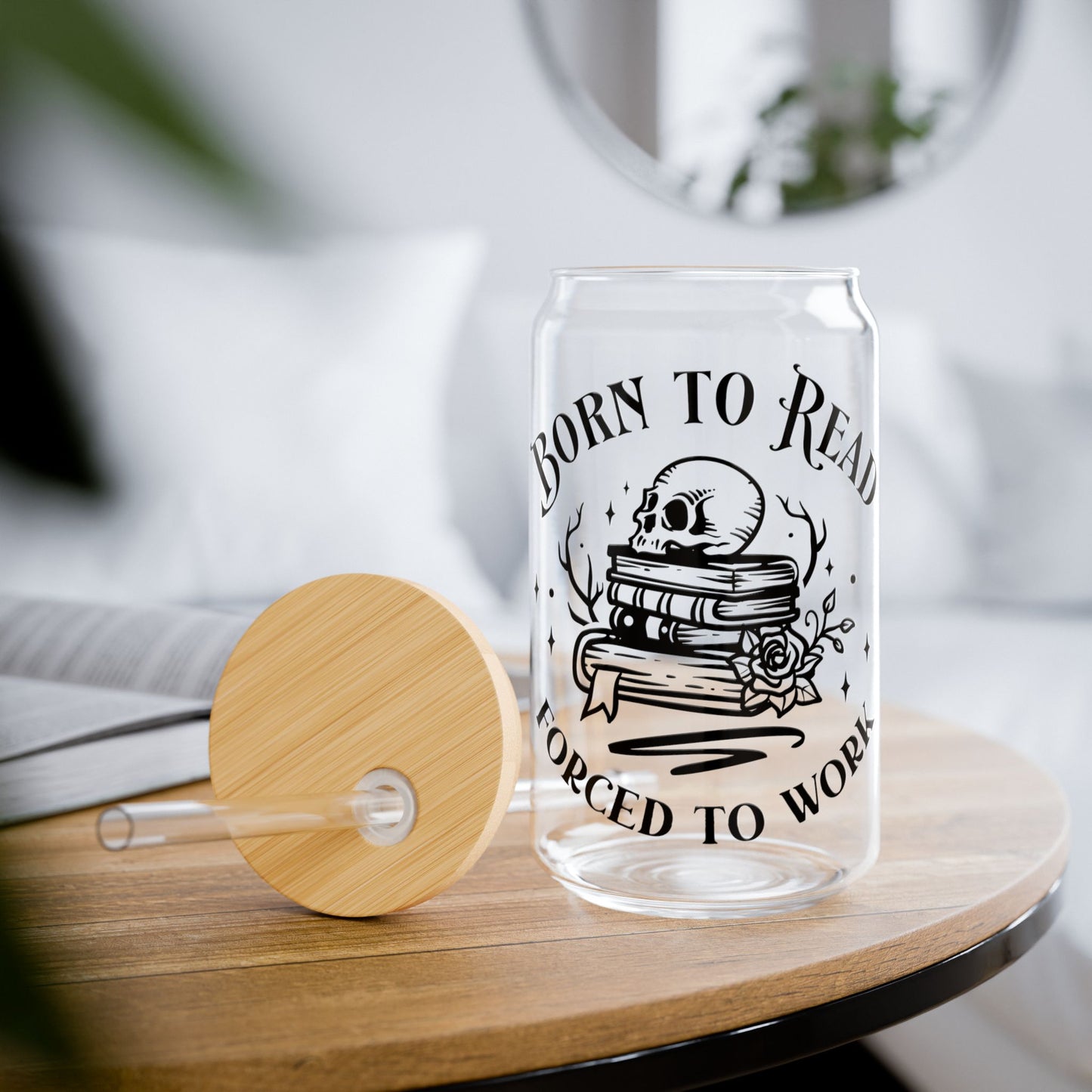 Born to Read Sipper Glass