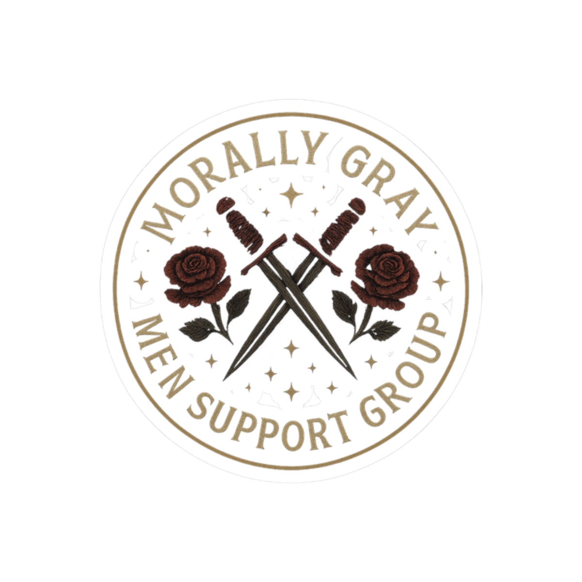 Morally Gray Men Support Group Sticker