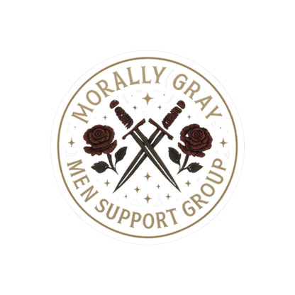 Morally Gray Men Support Group Sticker