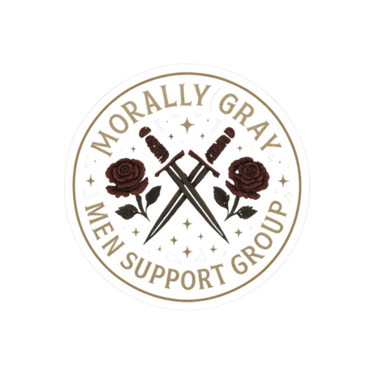 Morally Gray Men Support Group Sticker