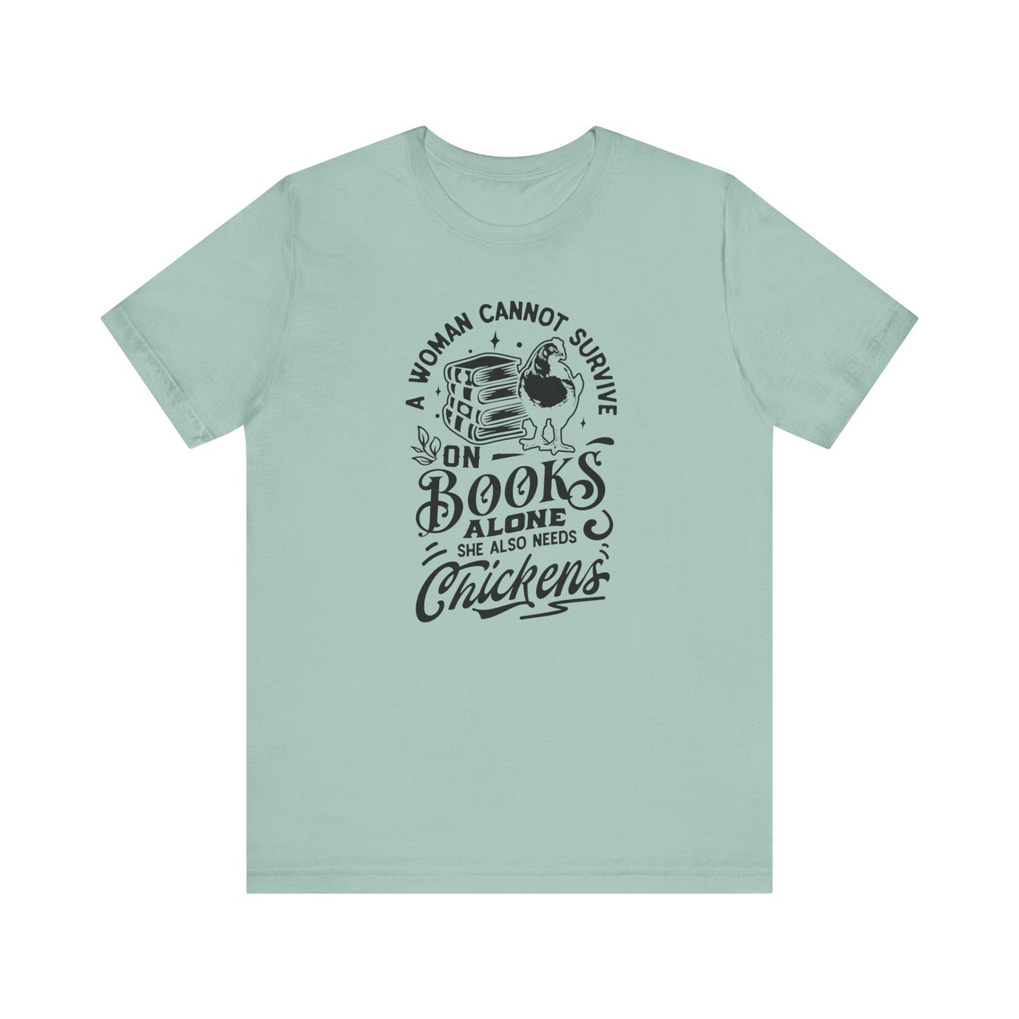 Books & Chickens Tee