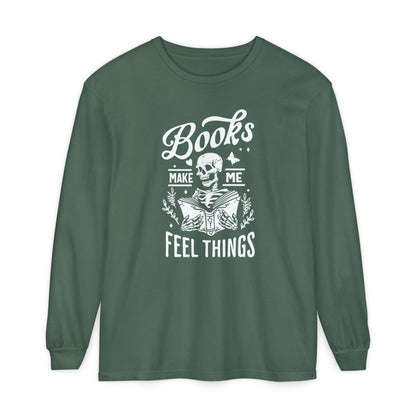 Books Make Me Feel Things Long Sleeve Tee