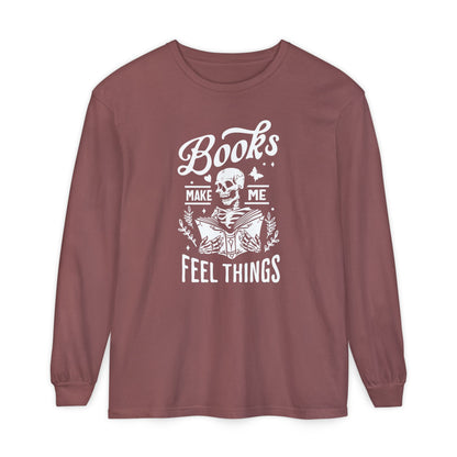 Books Make Me Feel Things Long Sleeve Tee