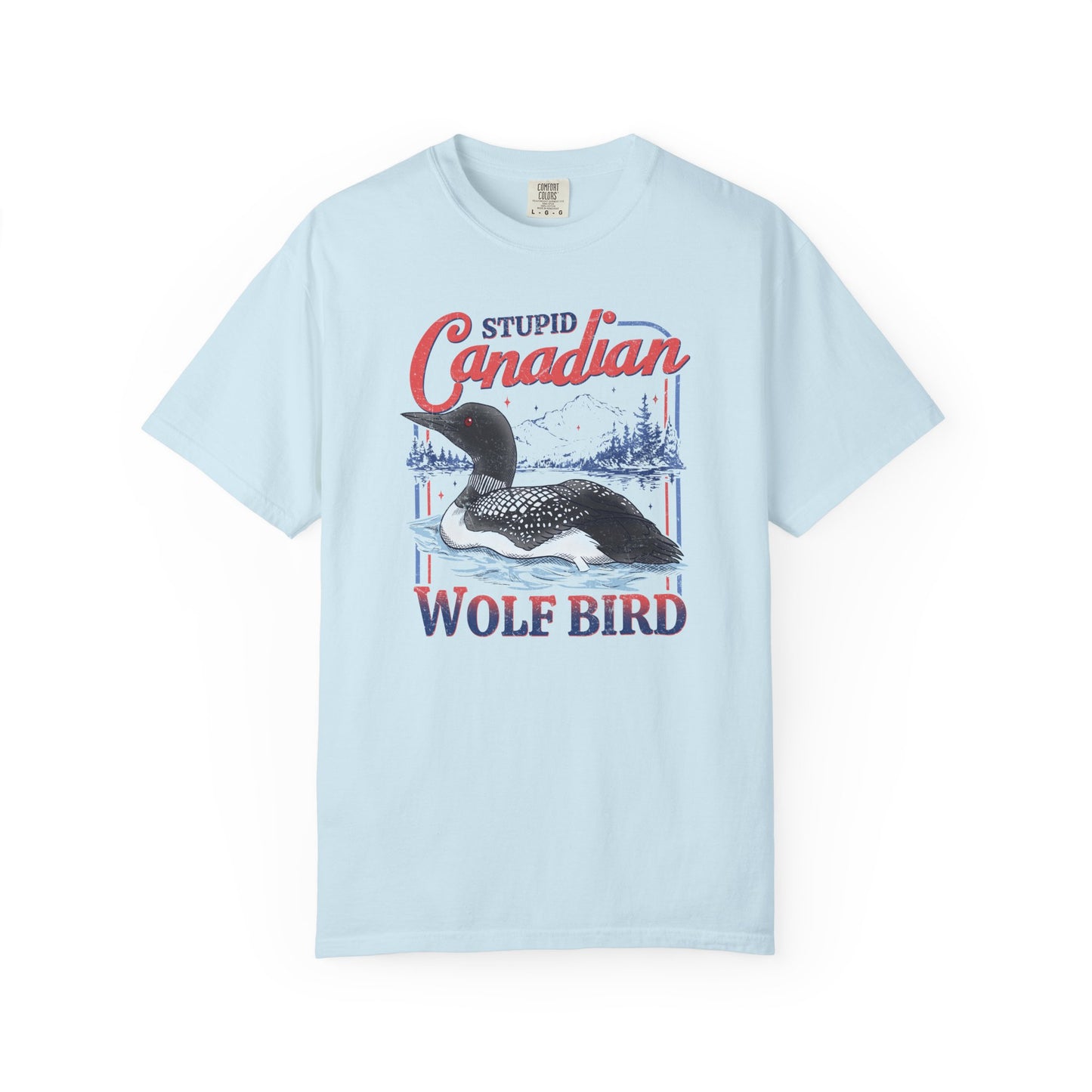 Stupid Canadian Wolf Bird Tee