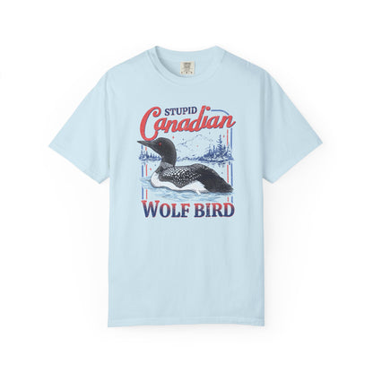 Stupid Canadian Wolf Bird Tee