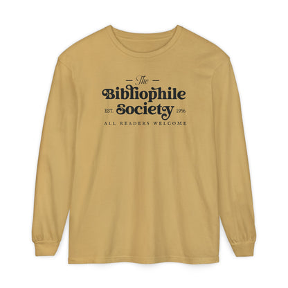 Bibliophile Society Long Sleeve Tee
