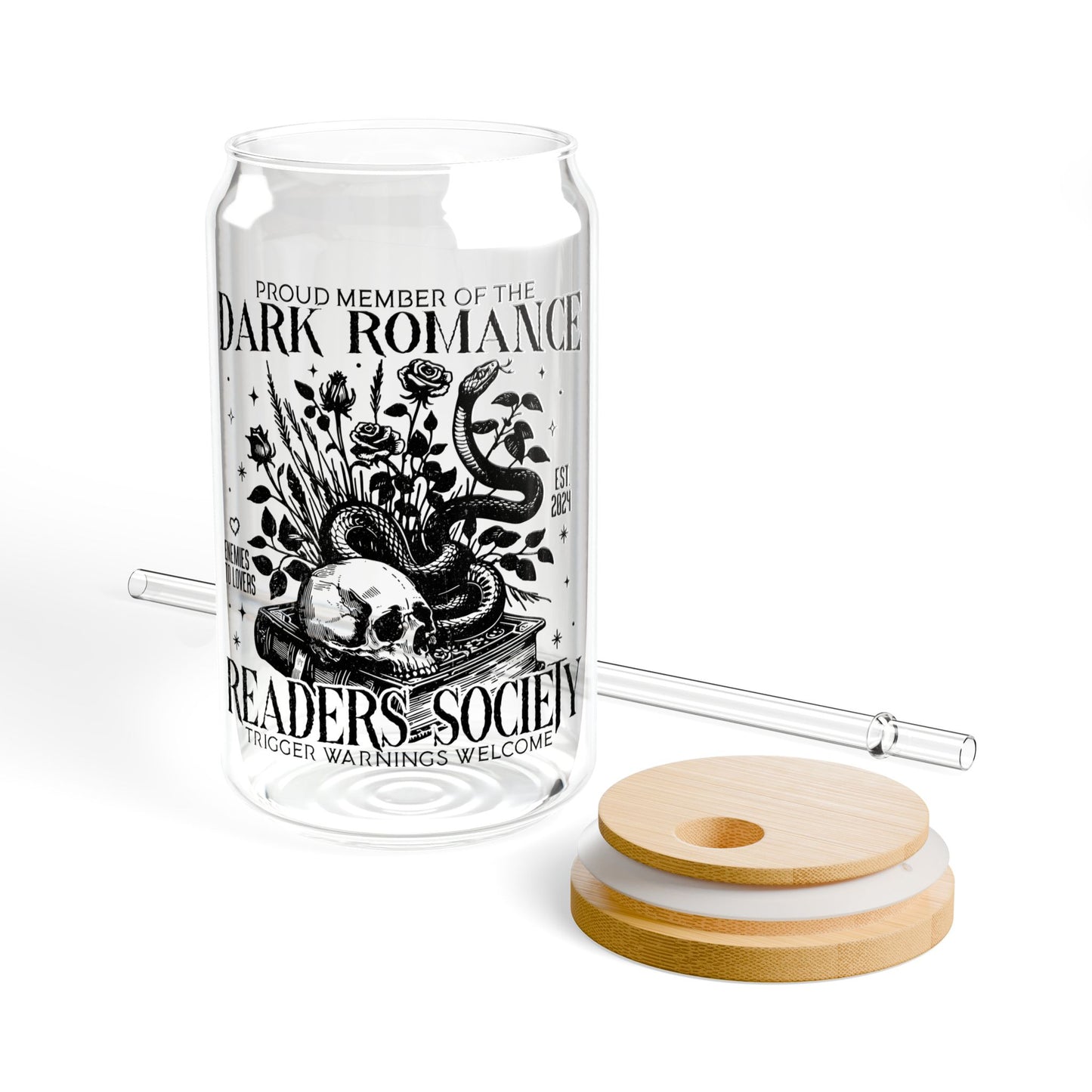 Dark Romance Sipper Glass