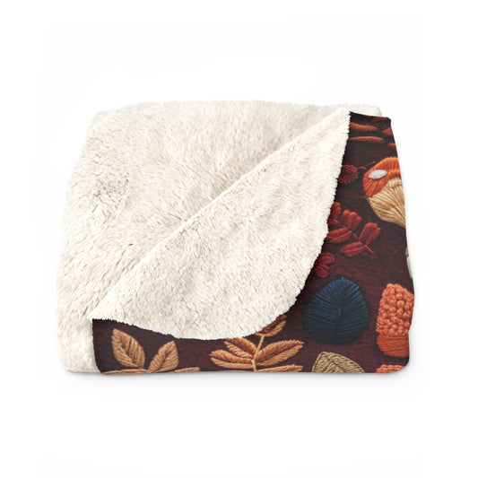 Autumn Tales Sherpa Blanket