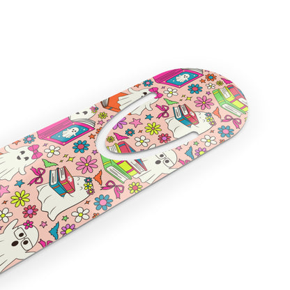 Spooky Stories Bookmark — Pink Reading Bookmark for Kids & Book Lovers