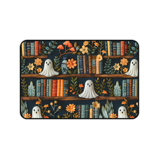 Haunted Library Desk Mat