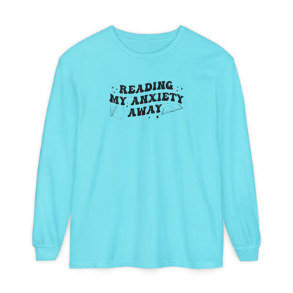 Reading My Anxiety Away Long Sleeve Tee