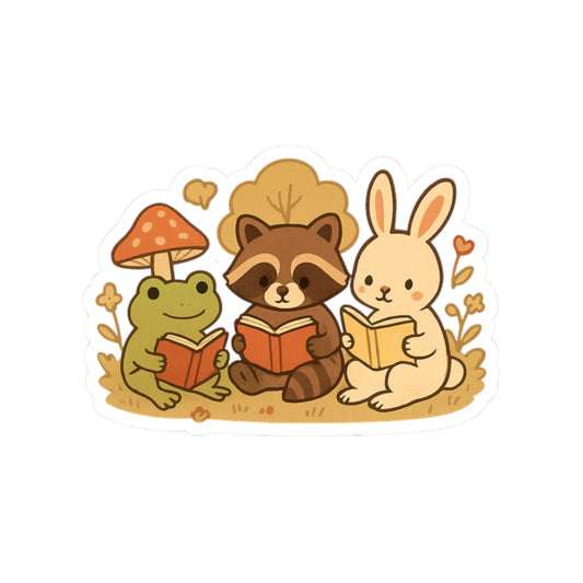 Cozy Critters Book Club Sticker