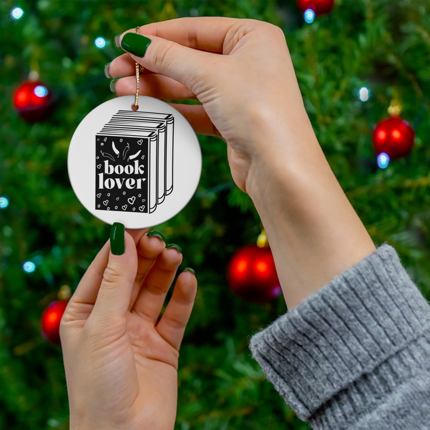 Book Lover Ornament