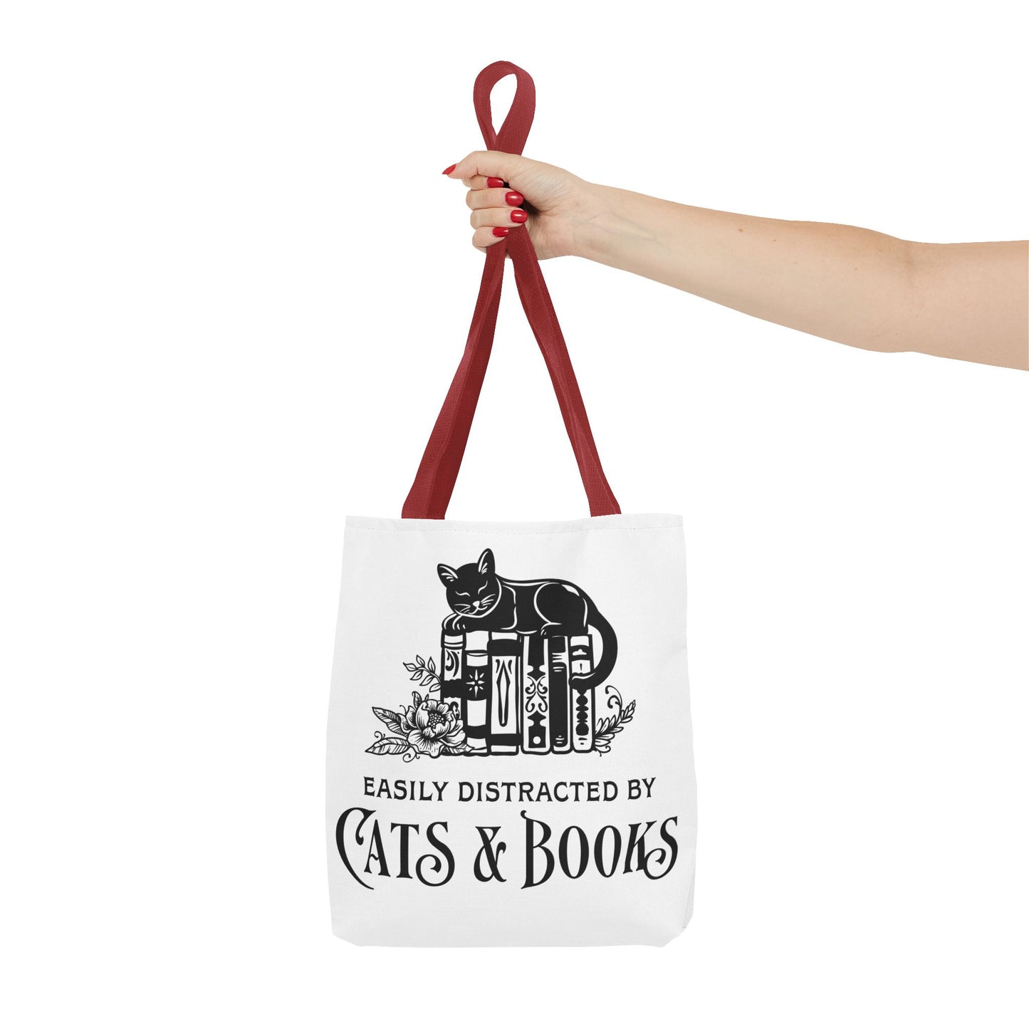 Cats & Books Tote Bag