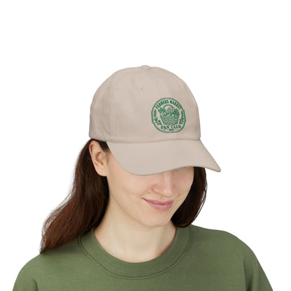 Farmers Market Fan Club Dad Cap — Vintage Green Logo Hat