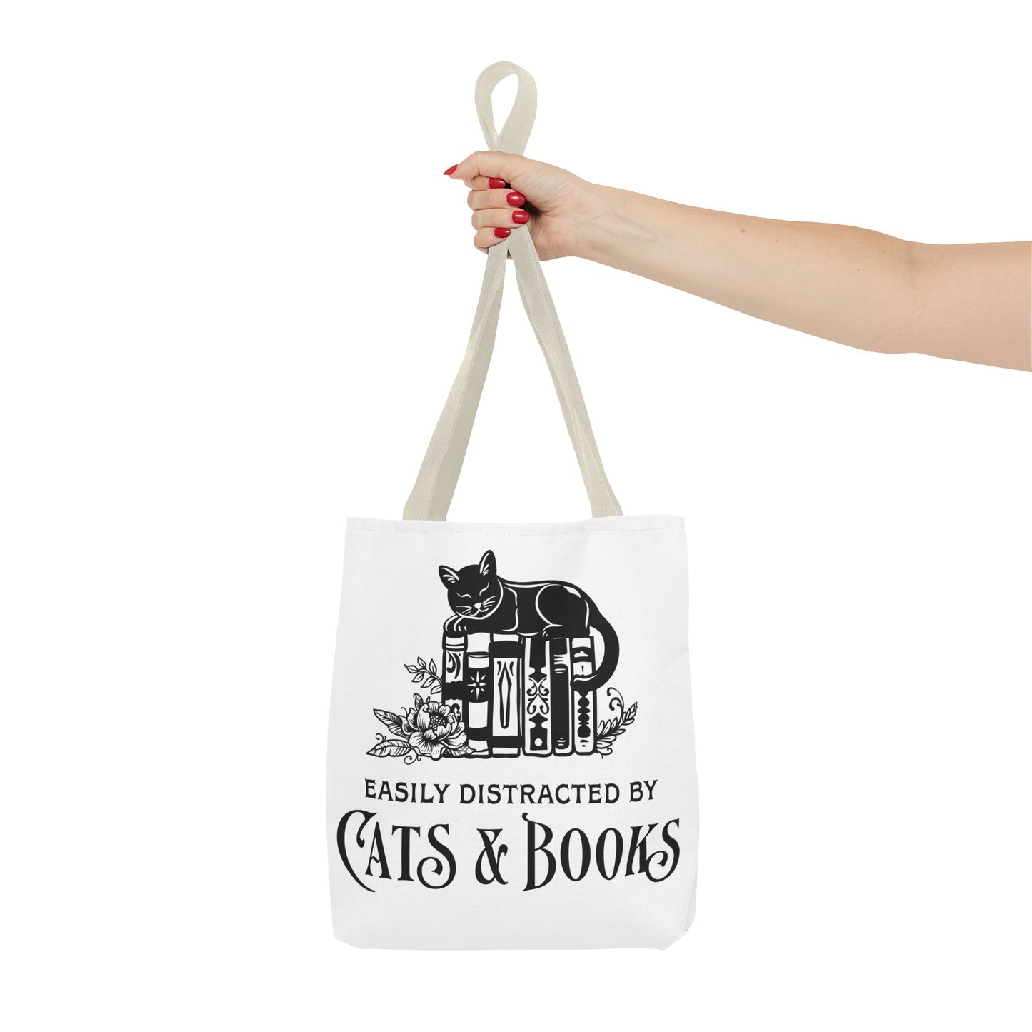 Cats & Books Tote Bag