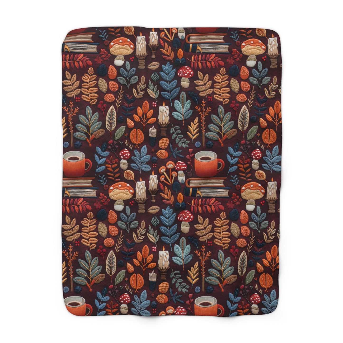 Autumn Tales Sherpa Blanket