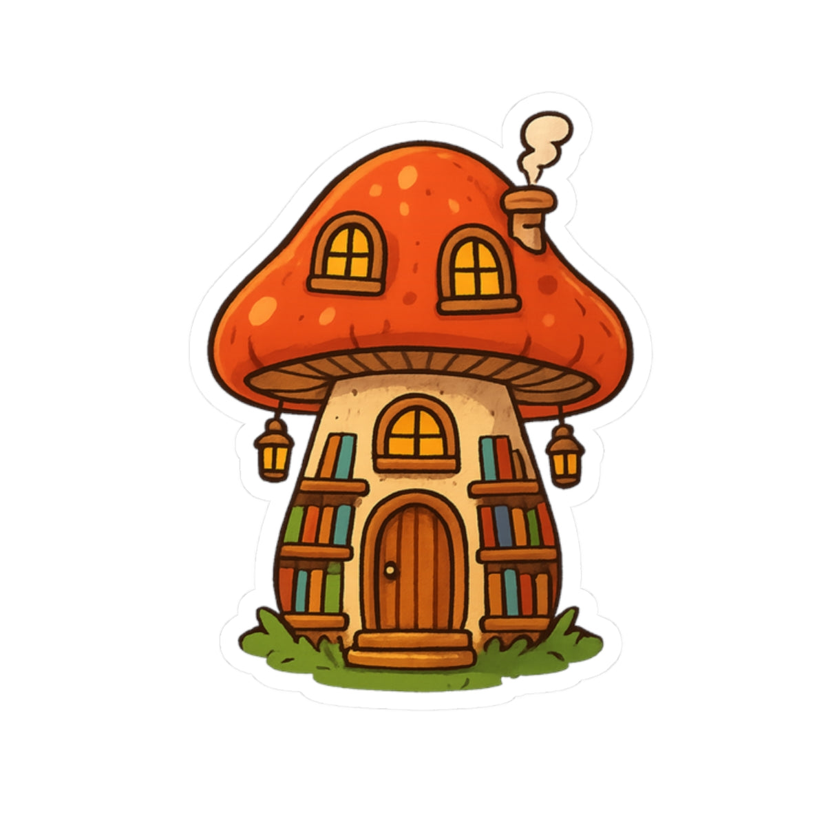 Mushroom Library Sticker
