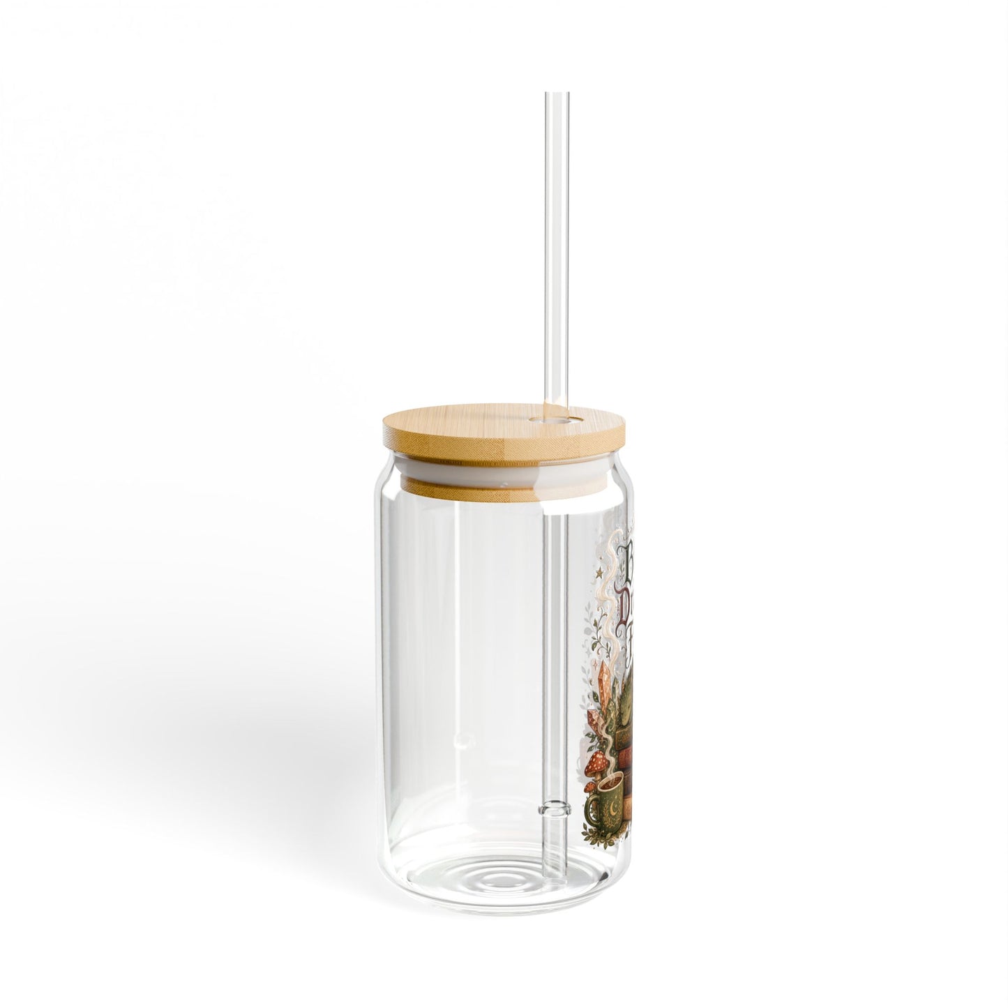 Book Dragon Fuel Sipper Glass — 16oz Tumbler with Straw