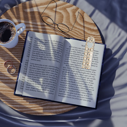 Halloween Cat Bookmark — Spooky Witch Hat & Pumpkin Reading Marker