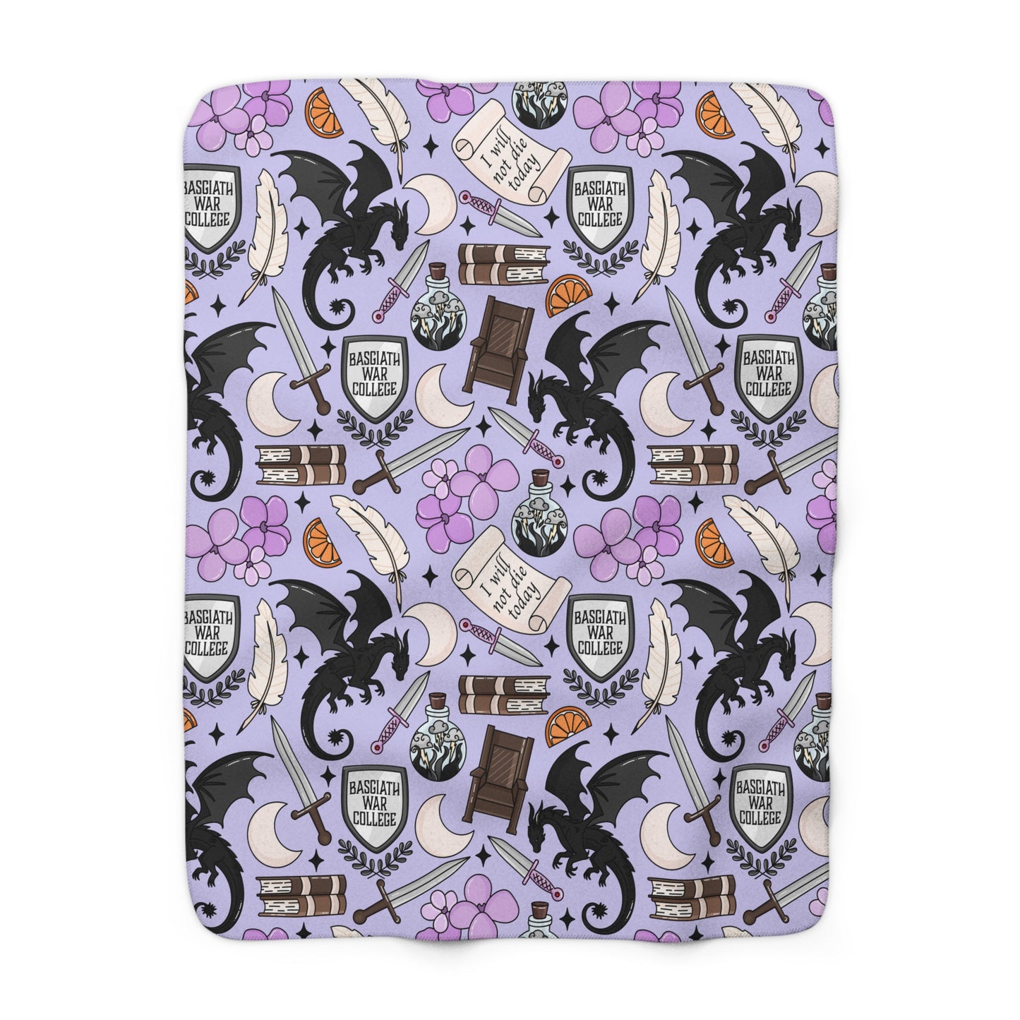 Fourth Wing Sherpa Blanket