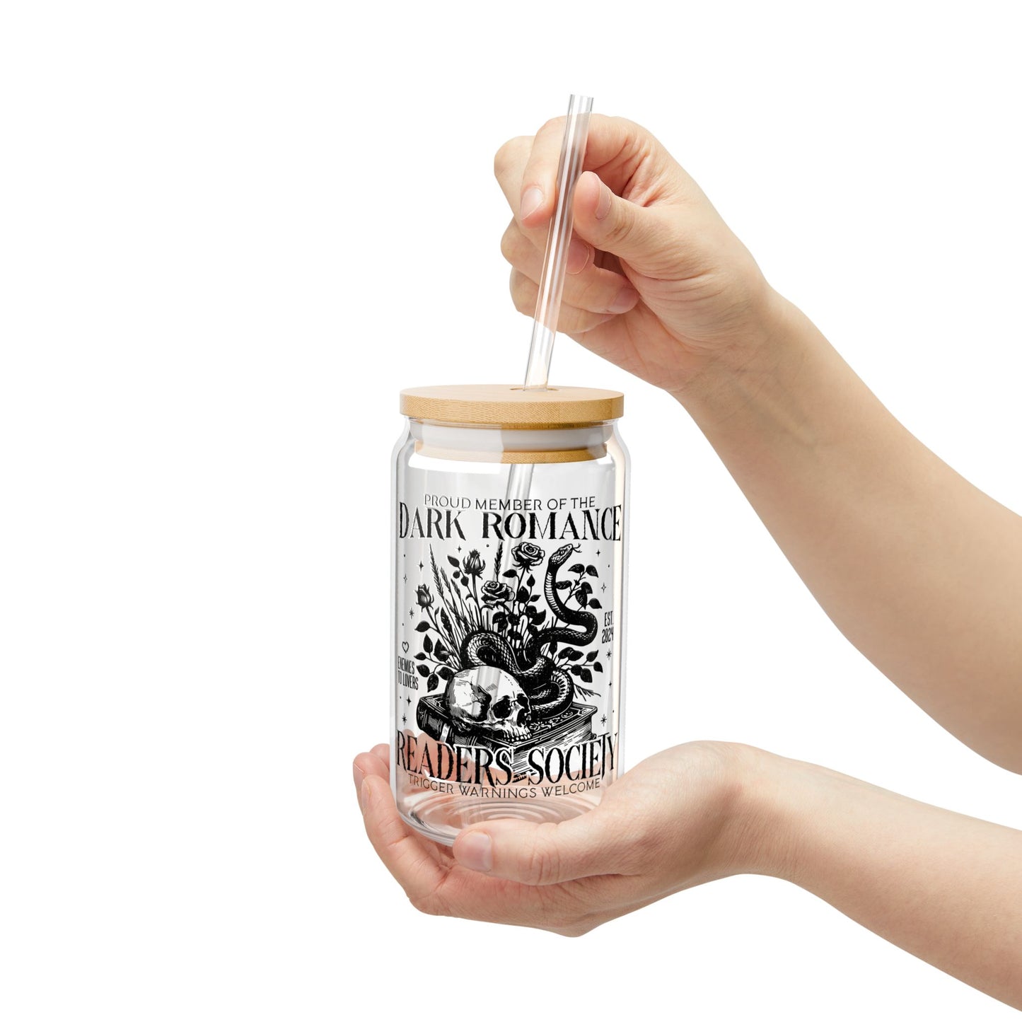 Dark Romance Sipper Glass