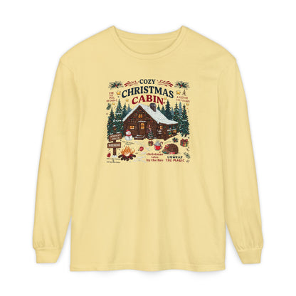 Christmas Cabin Long Sleeve Tee