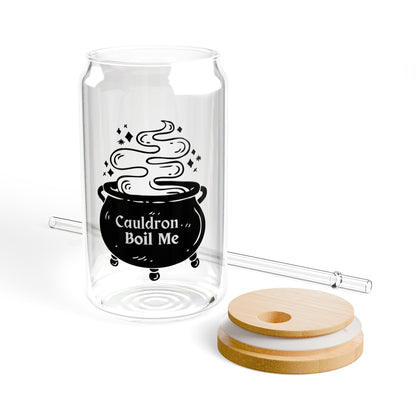 Cauldron Boil Me Sipper Glass
