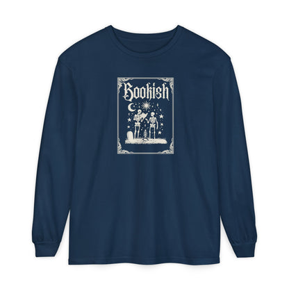 Bookish Skeleton Long Sleeve Tee
