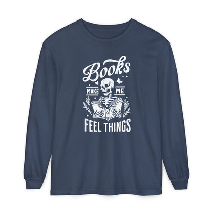 Books Make Me Feel Things Long Sleeve Tee