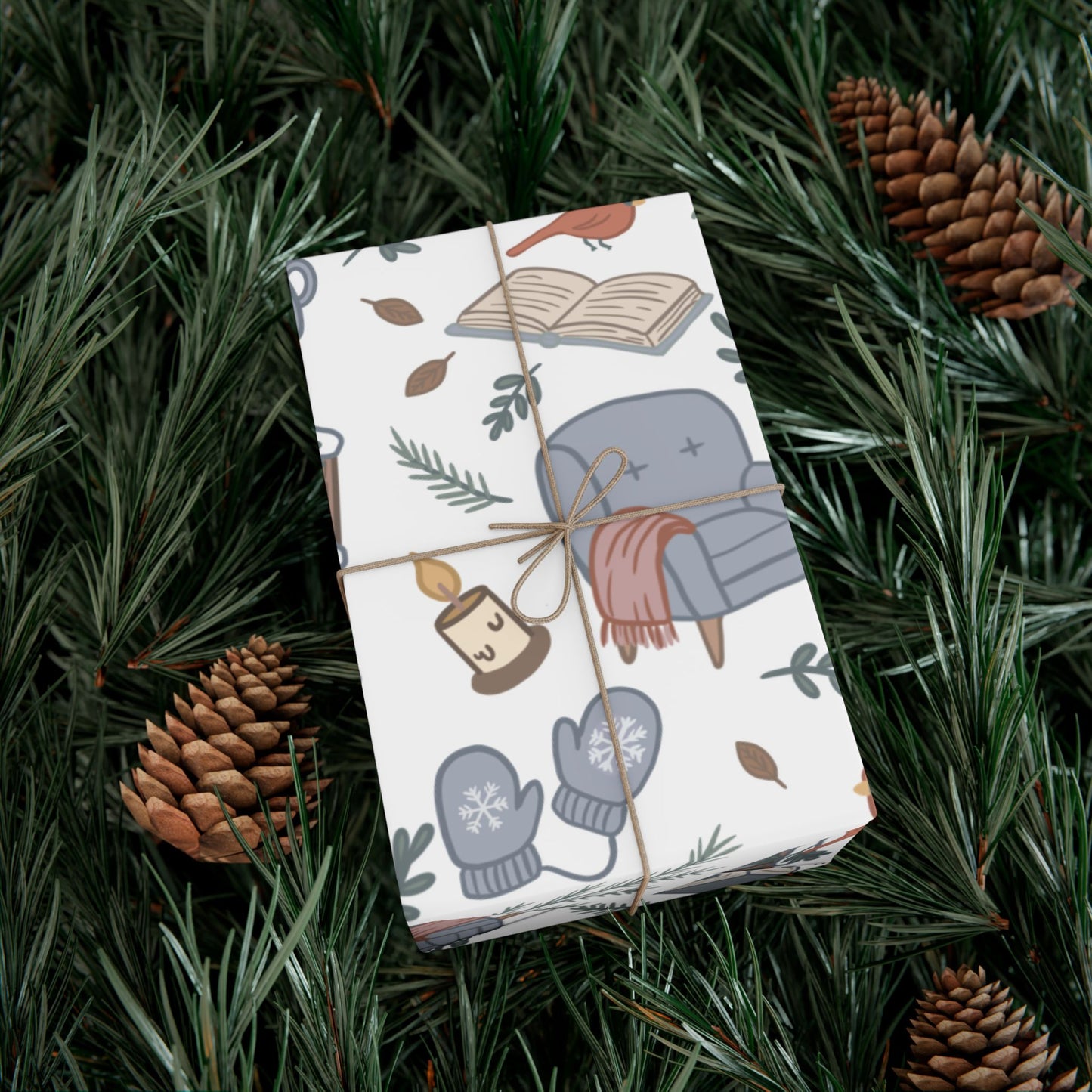 Winter Reading Nook Wrapping Paper